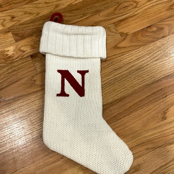 New without tag wonder shop Christmas stocking letter N - Picture 1 of 4
